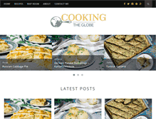 Tablet Screenshot of cookingtheglobe.com